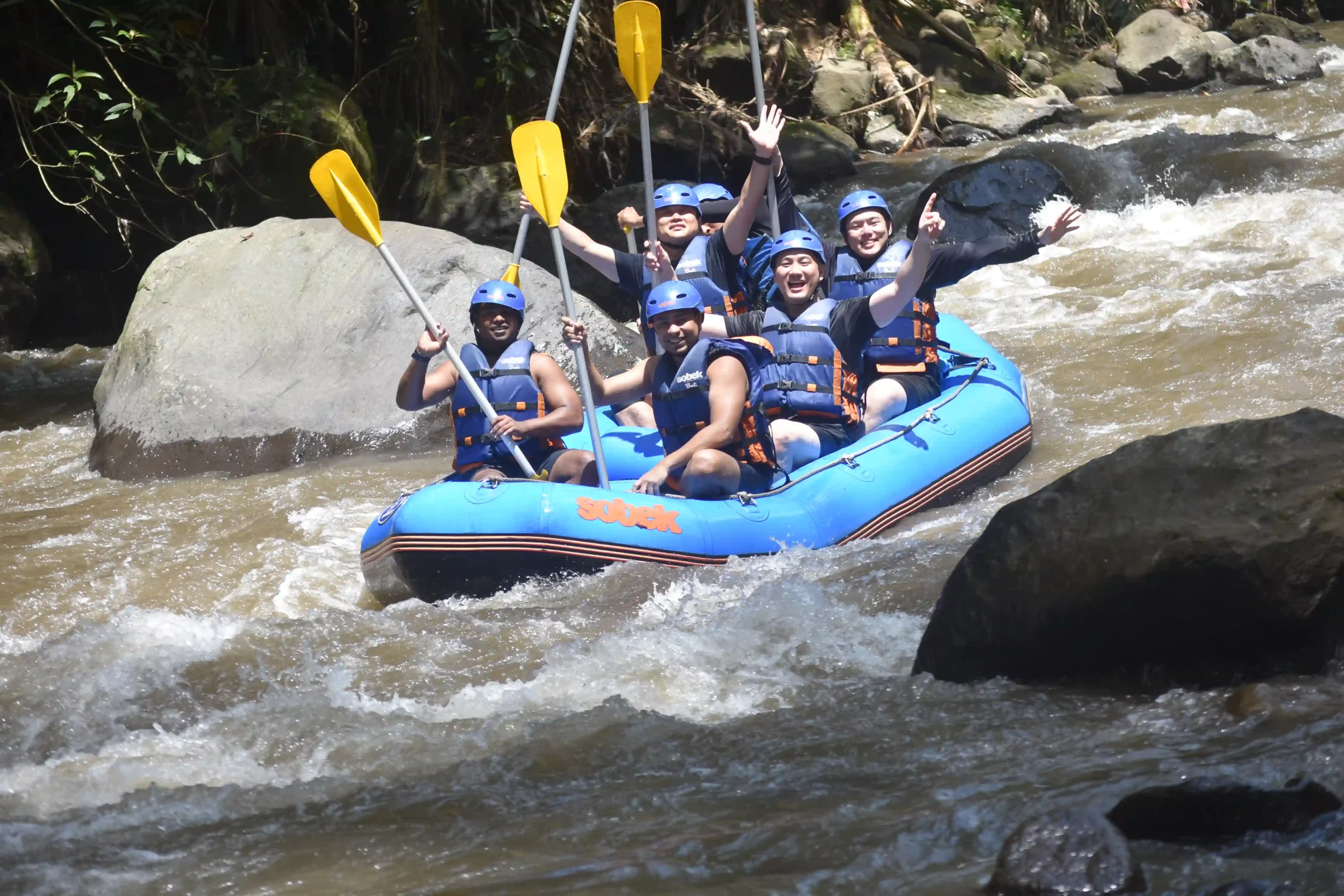 First Page Digital Bali rafting trip